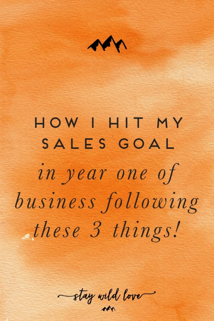 The 3 essential things to know in year one of business and how I hit my sales goal following these three things. | Stay Wild Love #virtualassistant #theblueprintmodel